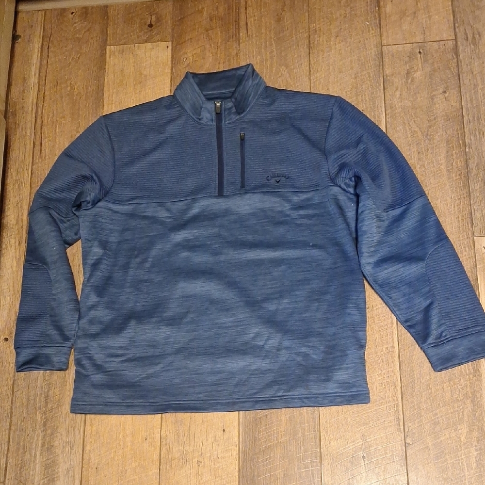 Callaway Men's Blue Quarter-Zip Pullover Size L